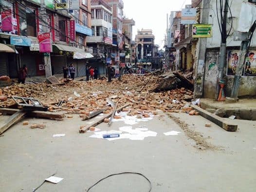 Devastation in Nepal after 7.9 magnitude earthquake