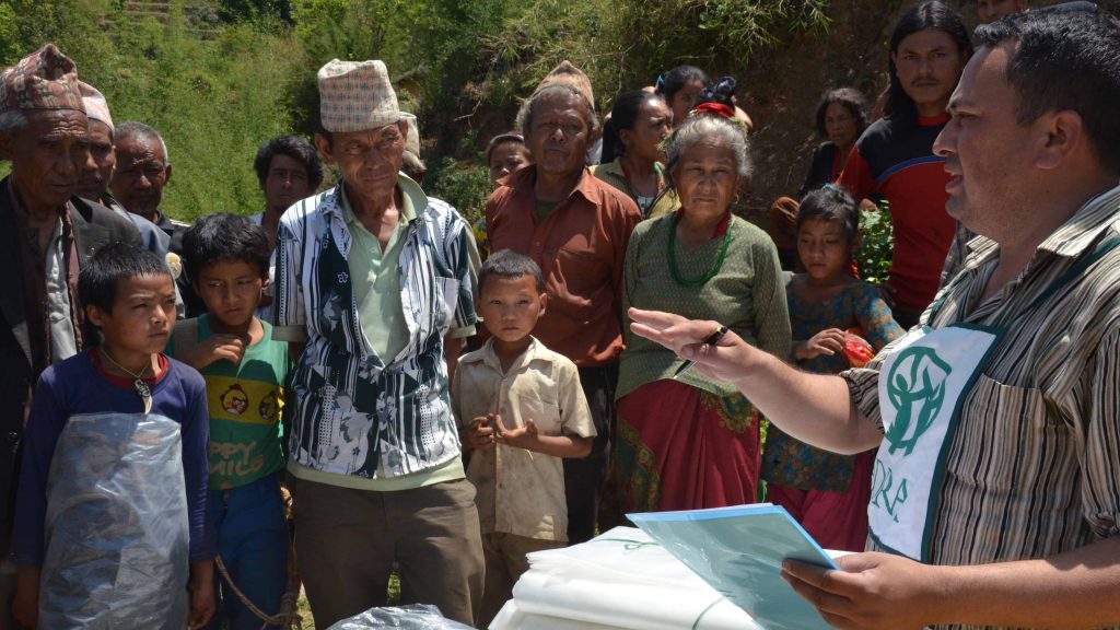 ADRA Distributes Tarps in Nepal