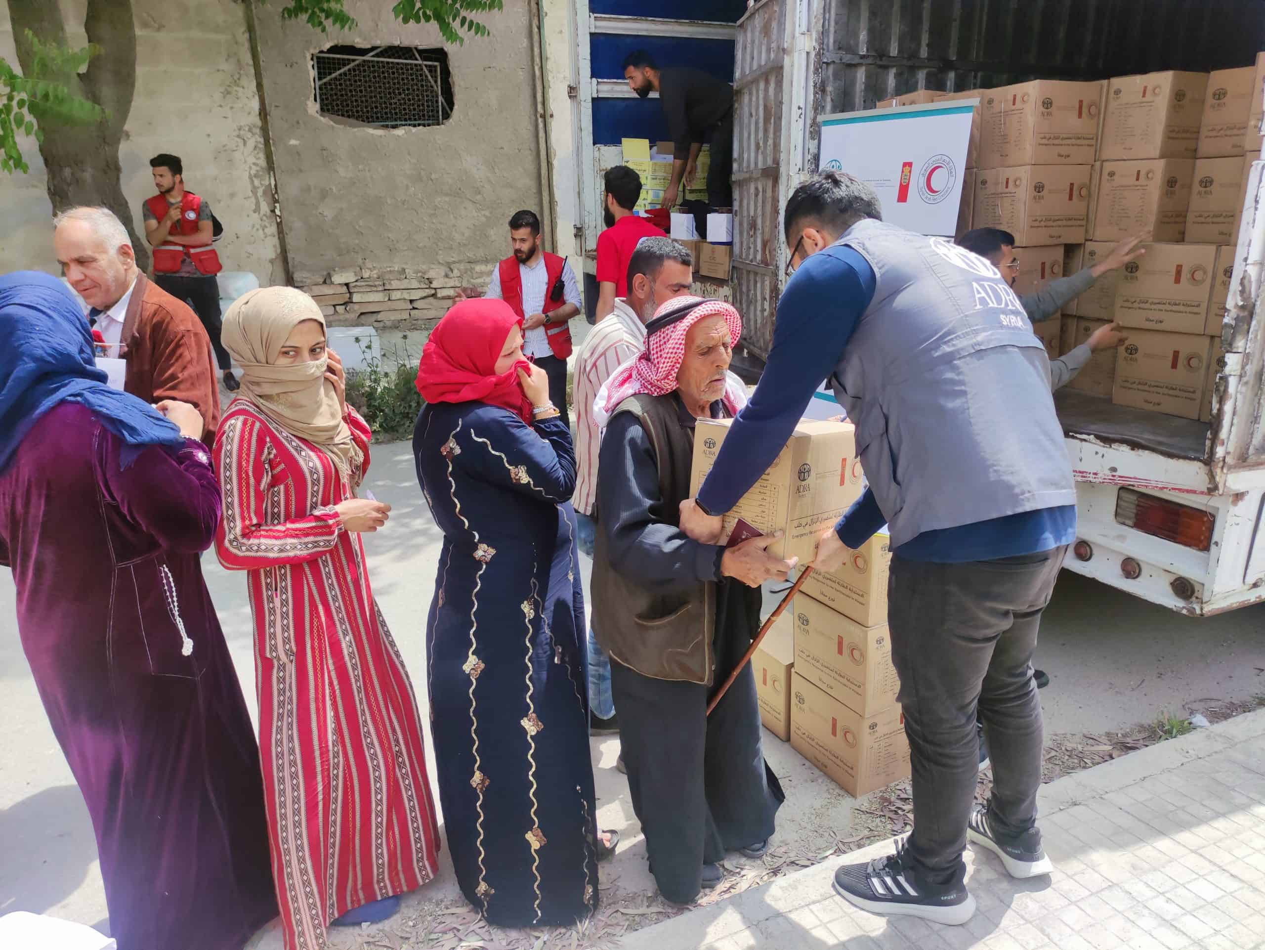 Providing aid and supplies to vulnerable communities during times of uncertainty.