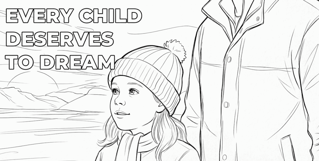 ADRA International logo with children, promoting children's rights and dreams.