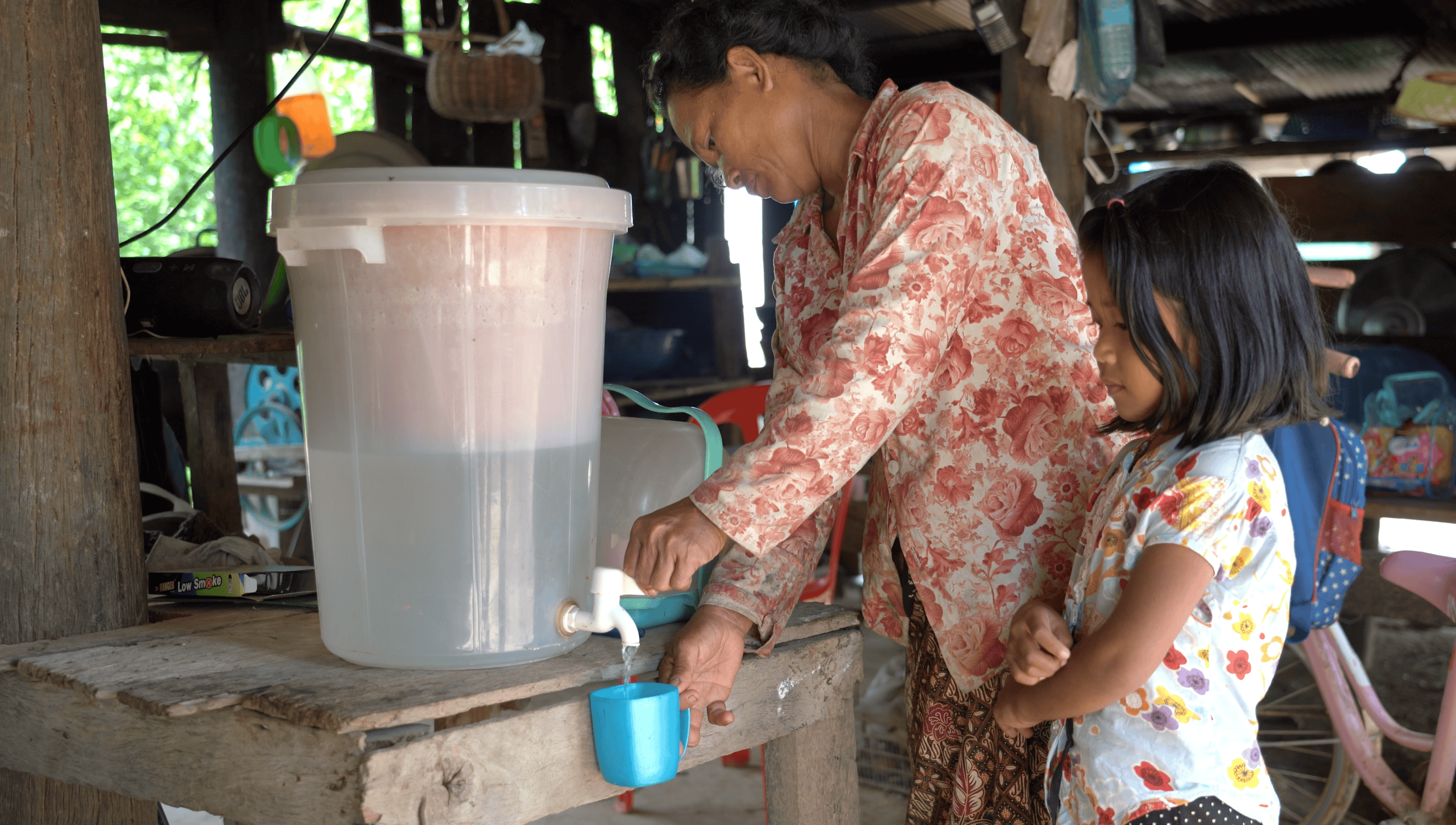 Access to clean water in Cambodia improves health and well-being for mothers and children.