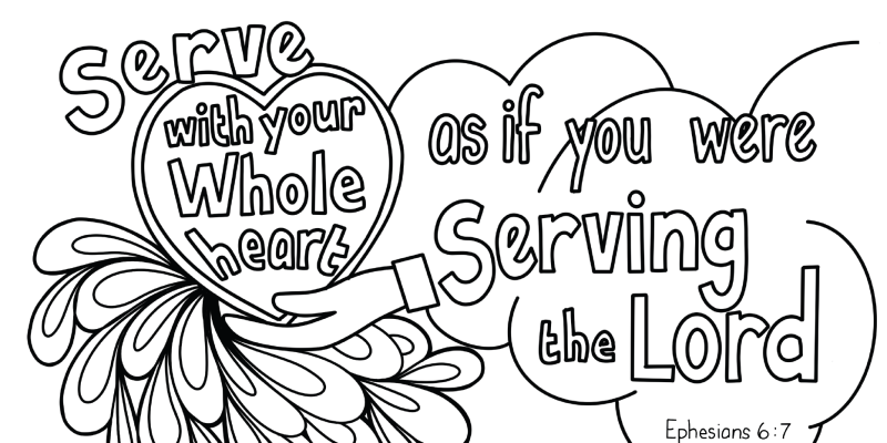 Bible Verse: Coloring Sheet